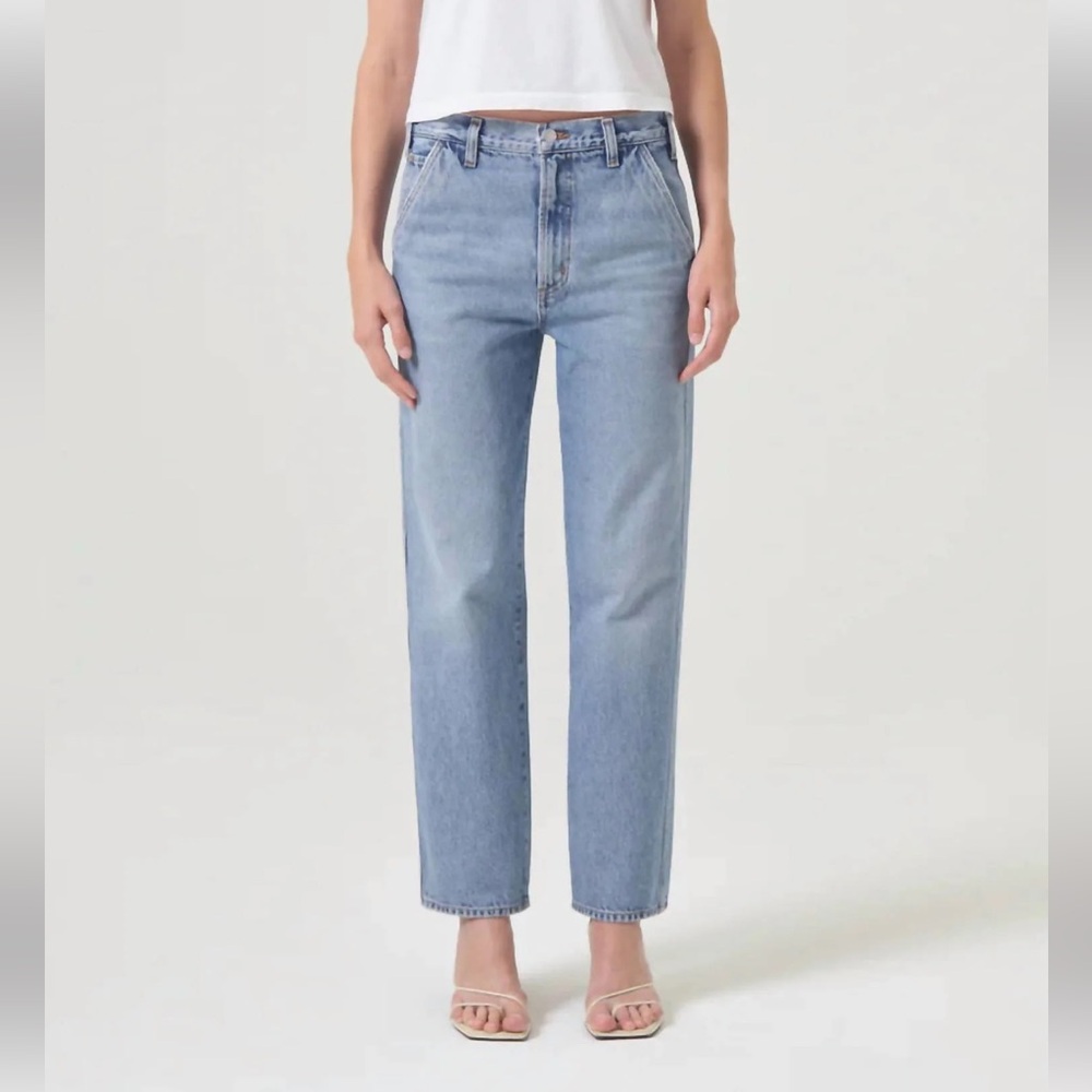 NEW AGOLDE Cooper Trouser in Command. 
Straight Leg cropped